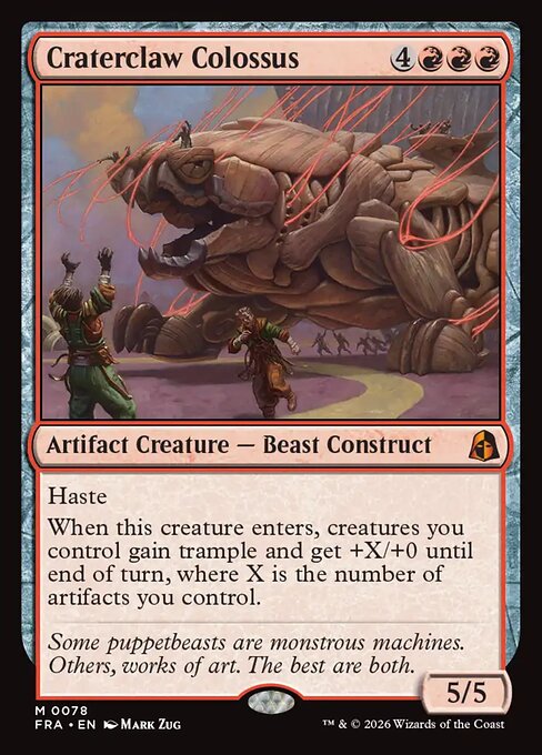 Craterclaw Colossus - Reality Fracture #78 (Near Mint)