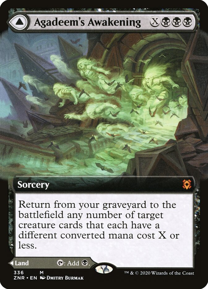 Agadeem's Awakening // Agadeem, the Undercrypt - Zendikar Rising #336 (Lightly Played)