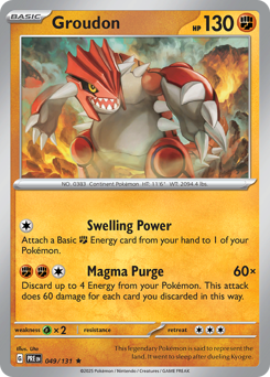 Groudon Reverse Holofoil - Prismatic Evolutions #49 (Near Mint)