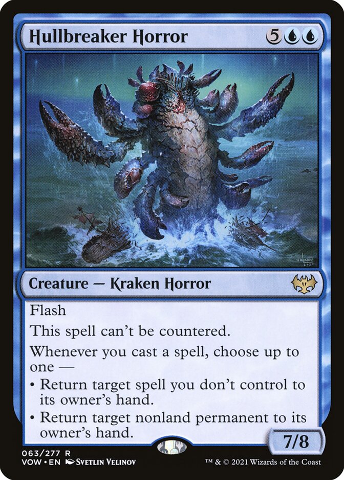 Hullbreaker Horror - Innistrad: Crimson Vow #63 (Lightly Played Foil)