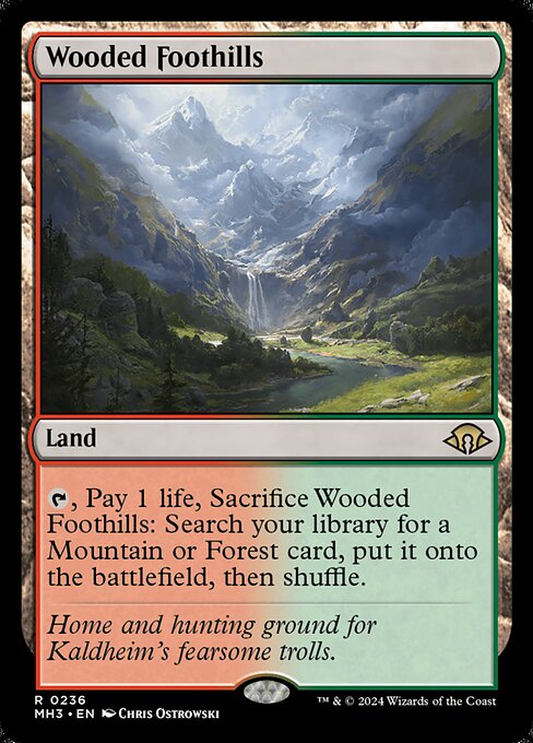 Wooded Foothills - Modern Horizons 3 #236 (Lightly Played)
