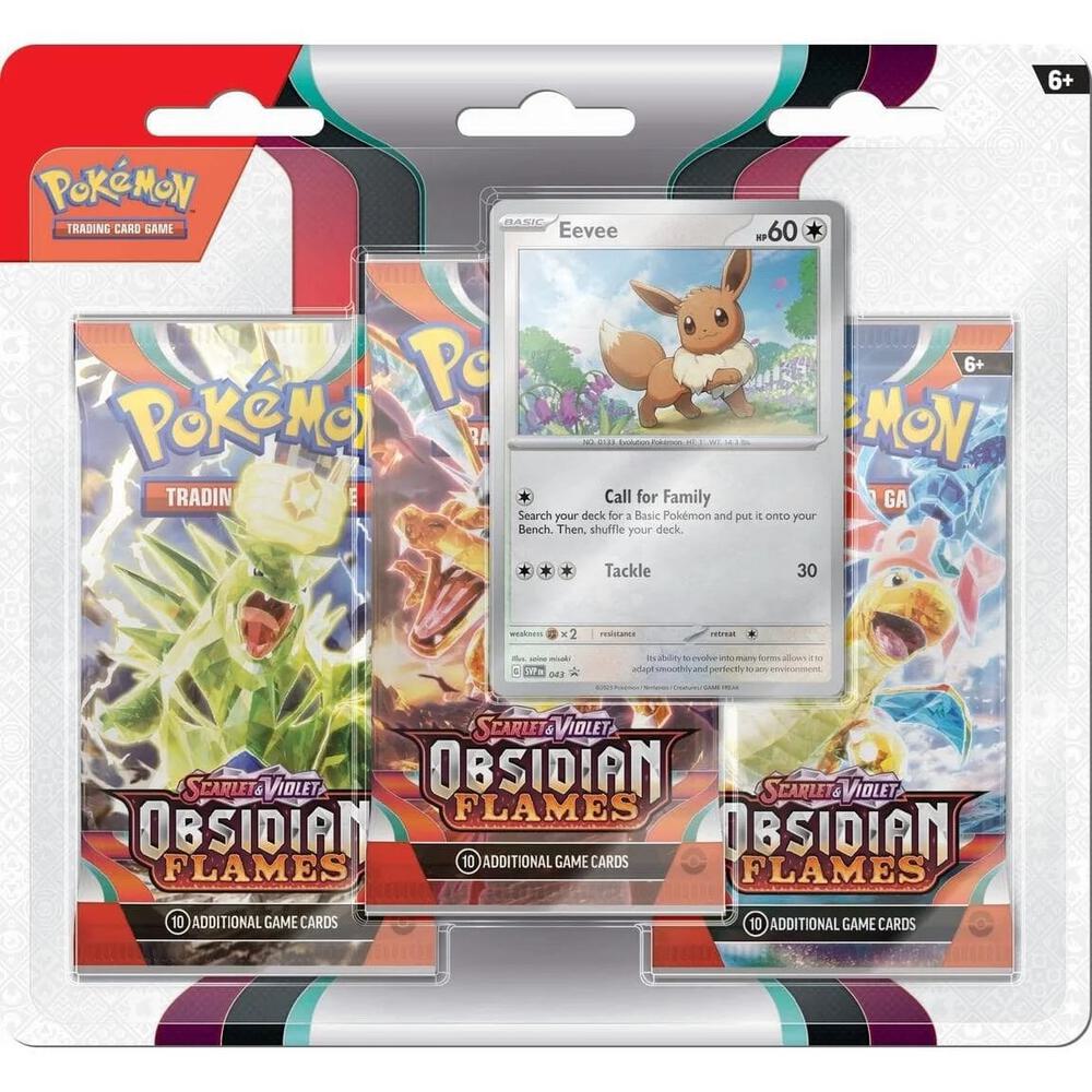 Pokémon Scarlet & Violet Obsidian Flames 3 Pack Blister