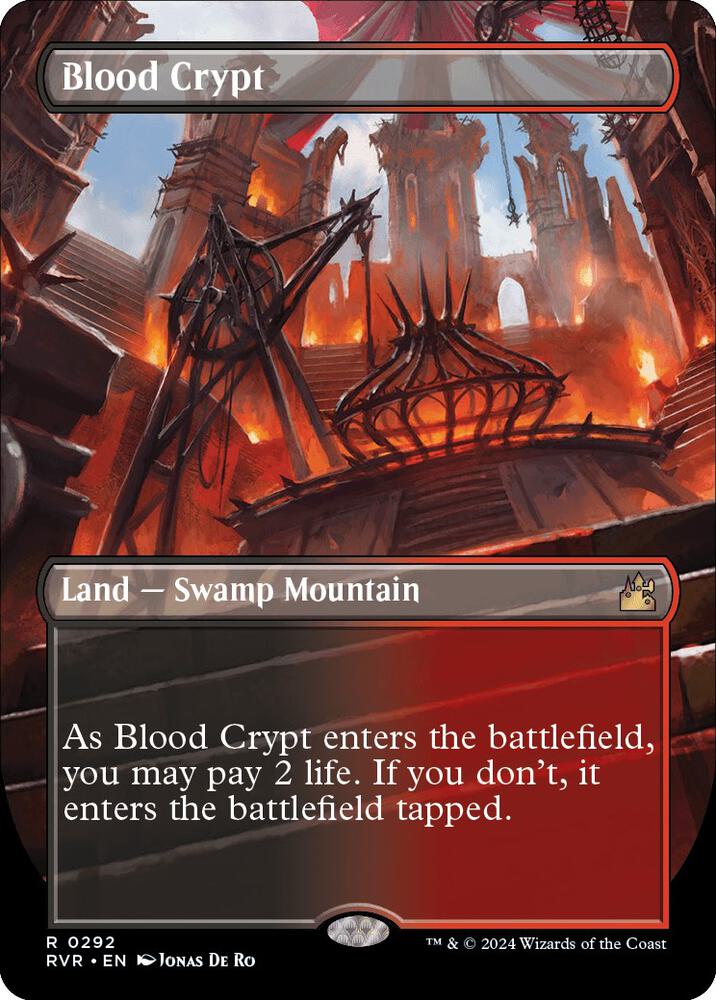 Blood Crypt (Borderless) - Ravnica Remastered #292 (Lightly Played)