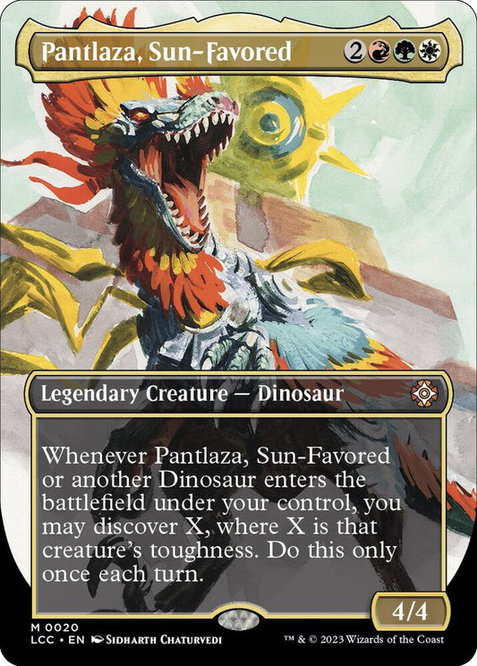 Pantlaza, Sun-Favored (Borderless) - Commander: The Lost Caverns of Ixalan #20 (Lightly Played)