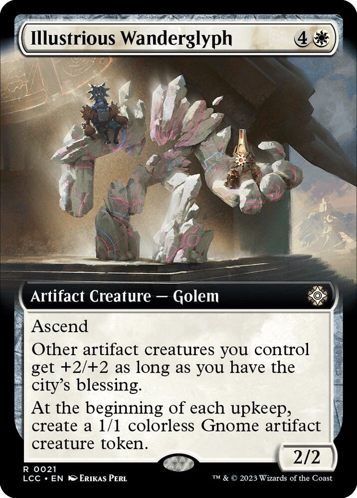 Illustrious Wanderglyph (Extended Art) - Commander: The Lost Caverns of Ixalan #21 (Lightly Played)
