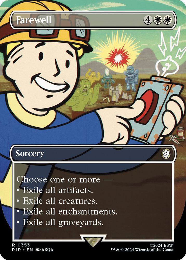 Farewell (Borderless) - Universes Beyond: Fallout #353 (Lightly Played Foil)