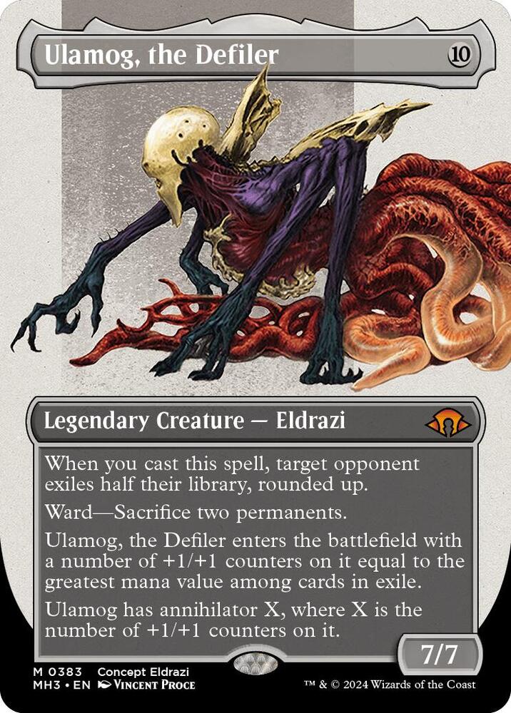 Ulamog, the Defiler (Borderless) - Modern Horizons 3 #383 (Lightly Played)