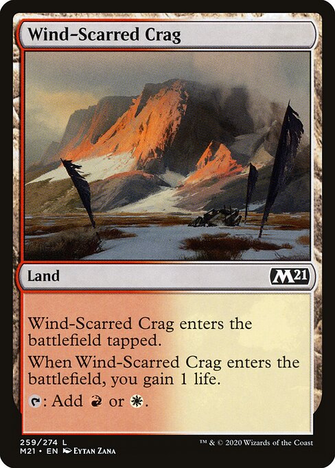 Wind-Scarred Crag - Core Set 2021 #259 (Near Mint)