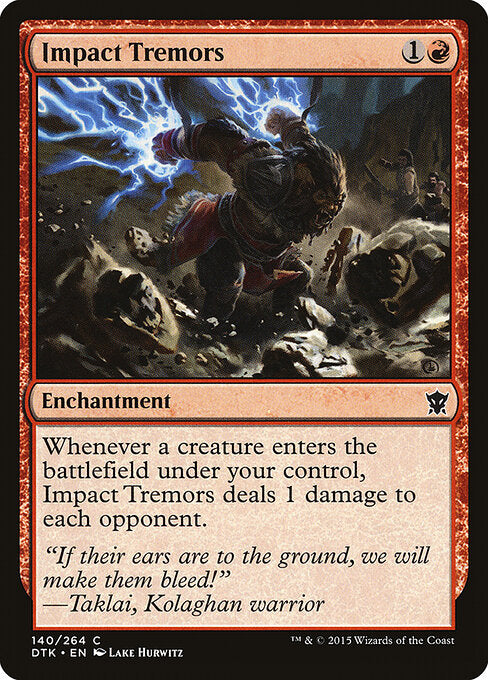 Impact Tremors - Dragons of Tarkir #140 (Near Mint)