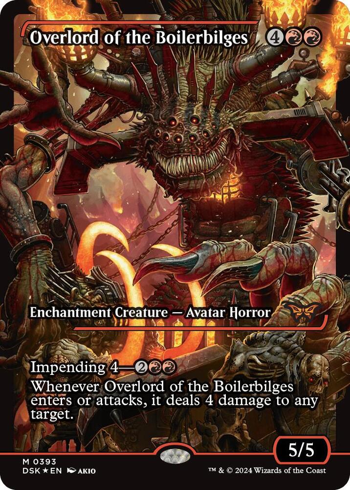 Overlord of the Boilerbilges (Showcase) - Duskmourn: House of Horror #393 (Lightly Played Foil)
