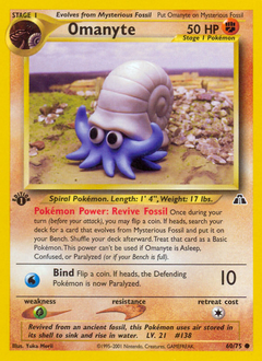 Omanyte unlimited - Neo Discovery #60 (Near Mint)