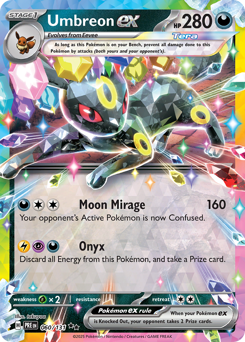 Umbreon ex Holofoil - Prismatic Evolutions #60 (Near Mint)