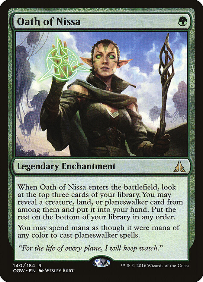 Oath of Nissa - Oath of the Gatewatch #140 (Lightly Played)