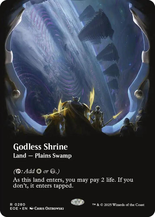 Godless Shrine (Borderless) - Edge of Eternities #280 (Lightly Played)