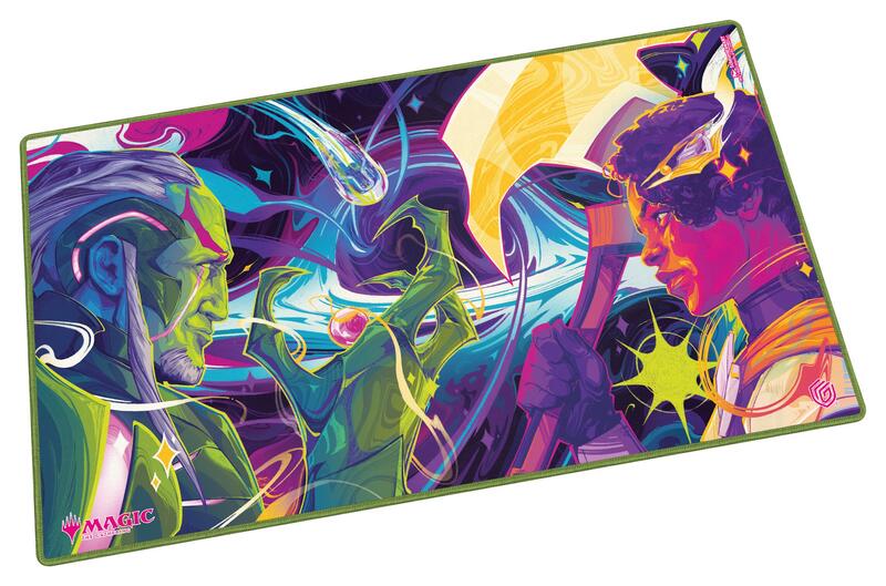 Magic: The Gathering Edge of Eternities TCG Playmat — Haliya and Tezzeret