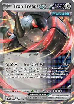 Iron Treads ex Holofoil - Paldean Fates #66 (Near Mint)
