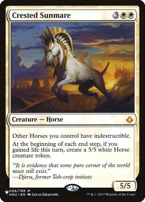 Crested Sunmare - The List Reprints #006/199 (Lightly Played)