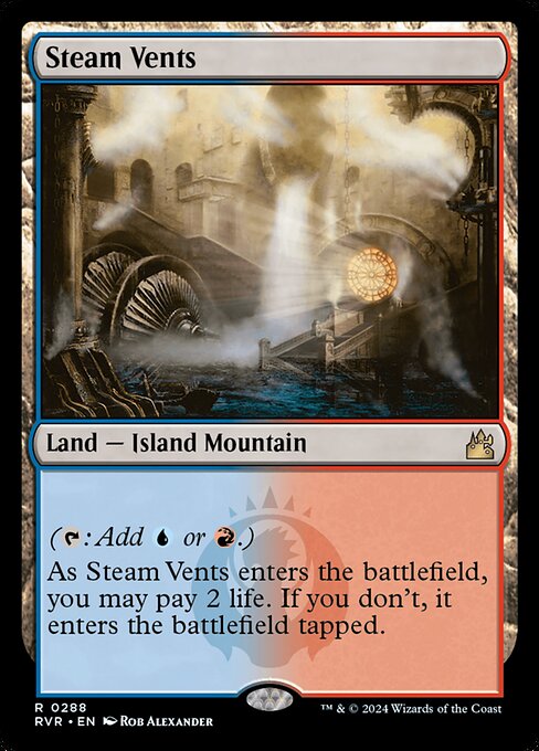 Steam Vents - Ravnica Remastered #288 (Near Mint Foil)