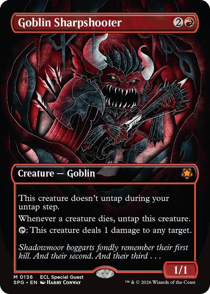 Goblin Sharpshooter (Borderless) - Special Guests #136 (Lightly Played Foil)