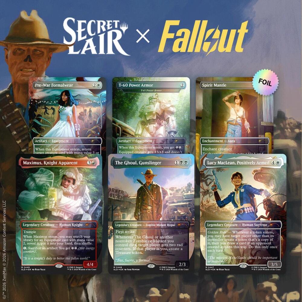 Magic: The Gathering Secret Lair Fallout: Beyond Vault 33 — Traditional Foil Edition