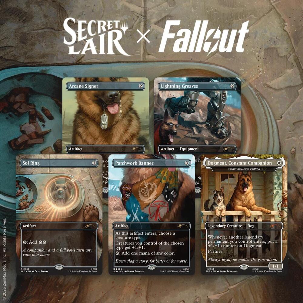 Magic: The Gathering Secret Lair Fallout: Greet the Dog — Non-Foil Edition