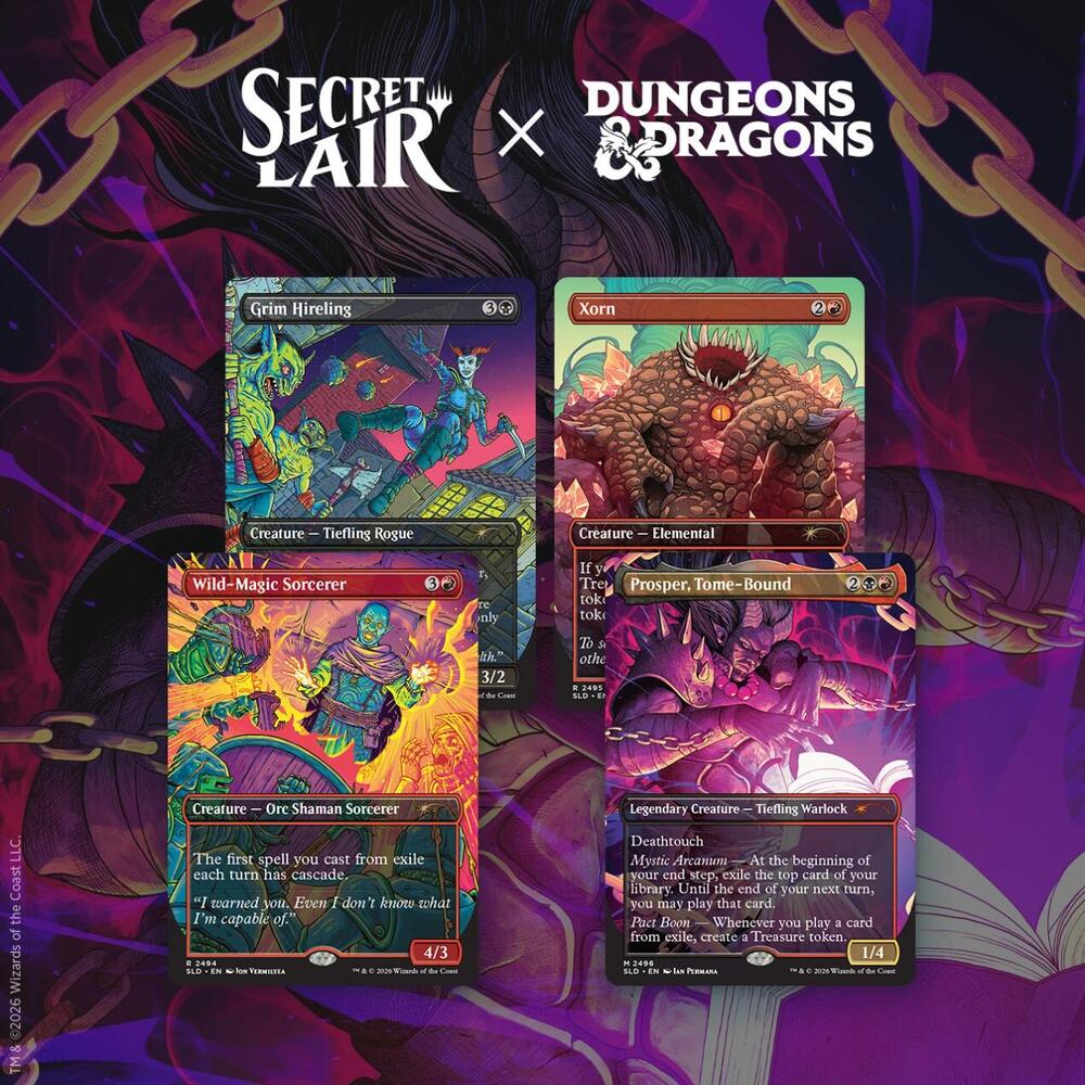 Magic: The Gathering Secret Lair Dungeons & Dragons: Shadows Over Baldur's Gate — Non-Foil Edition