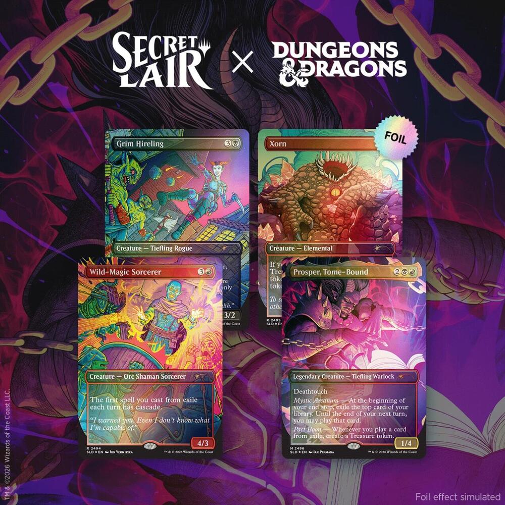 Magic: The Gathering Secret Lair Dungeons & Dragons: Shadows Over Baldur's Gate — Traditional Foil Edition