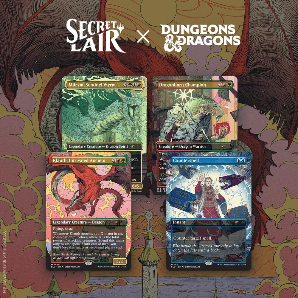 Magic: The Gathering Secret Lair Dungeons & Dragons: Whispers in Candlekeep — Non-Foil Edition