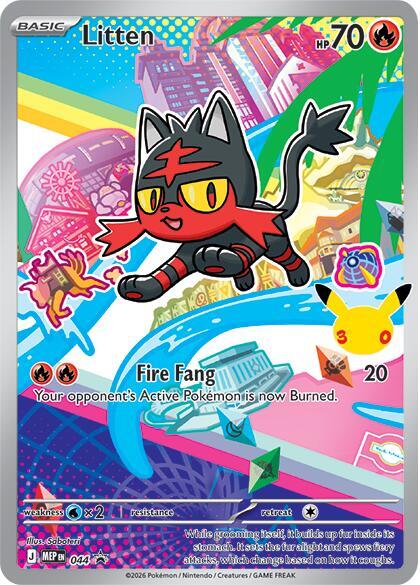 Litten - Mega evolutions promos #044 (Near Mint)