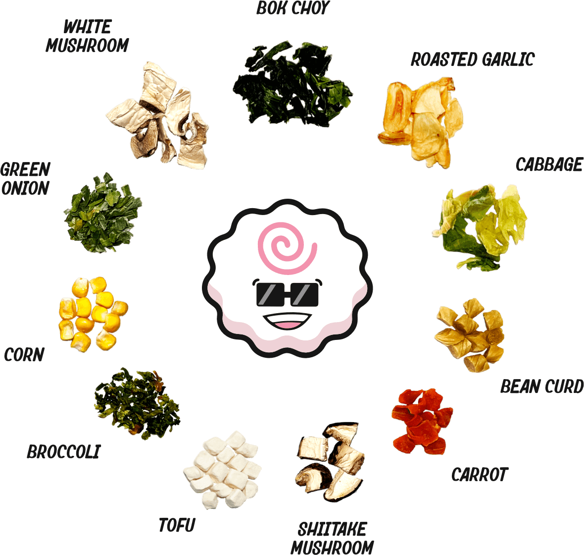Veggie Dried Toppings Mix - 14 oz bag