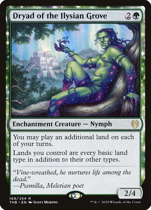 Dryad of the Ilysian Grove - Theros Beyond Death #169 (Lightly Played)