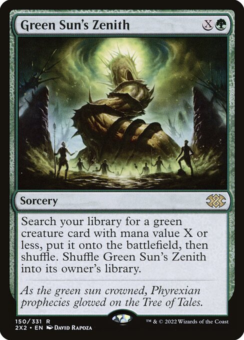 Green Sun's Zenith - Double Masters 2022 #150 (Near Mint)