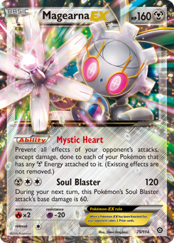 Magearna-EX Holofoil - Steam Siege #75 (Lightly Played)