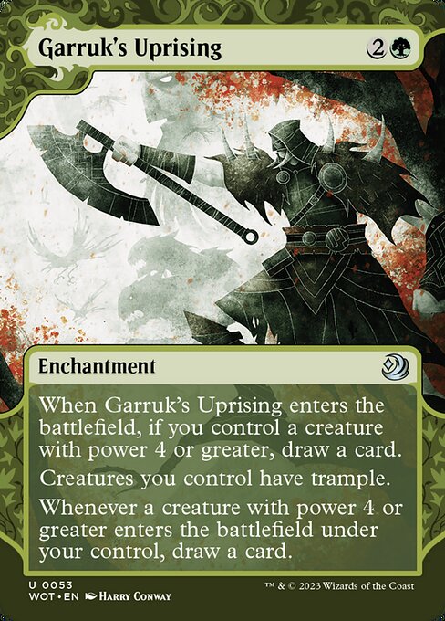 Garruk's Uprising - Wilds of Eldraine: Enchanting Tales #53 (Near Mint Foil)