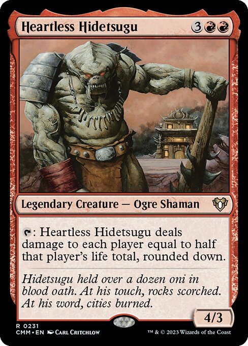 Heartless Hidetsugu - Commander Masters #231 (Near Mint Foil)