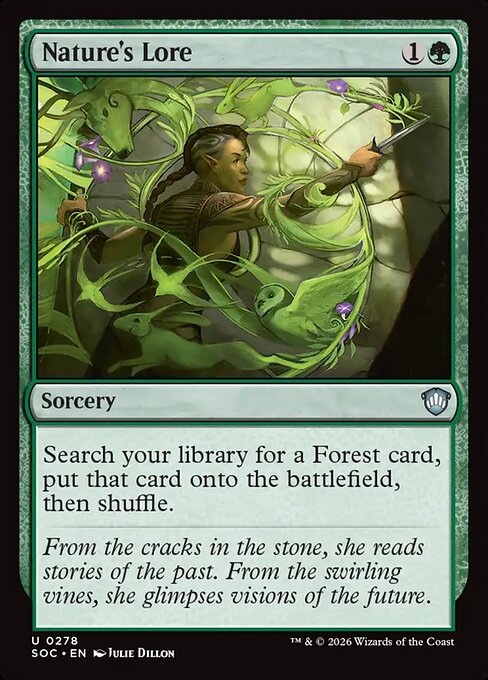 Nature's Lore - Secrets of Strixhaven Commander #278 (Near Mint)