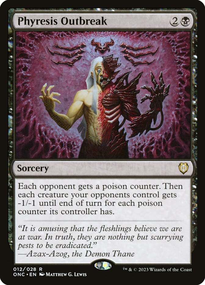 Phyresis Outbreak - Phyrexia: All Will Be One Commander #12 (Lightly Played)