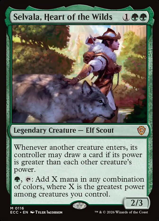 Selvala, Heart of the Wilds - Lorwyn Eclipsed Commander #116 (Lightly Played)