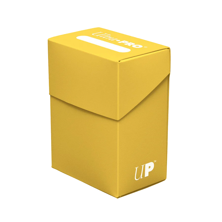Ultra PRO Solid Color Yellow Deck Box