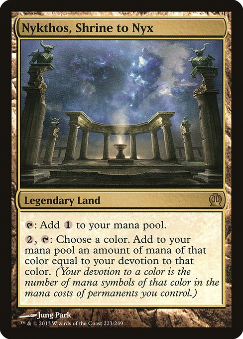 Nykthos, Shrine to Nyx - Theros #223 (Lightly Played)