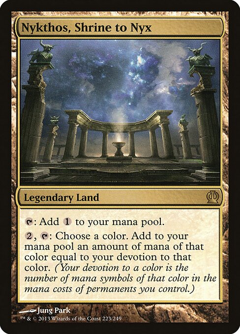 Nykthos, Shrine to Nyx - Theros #223 (Near Mint)