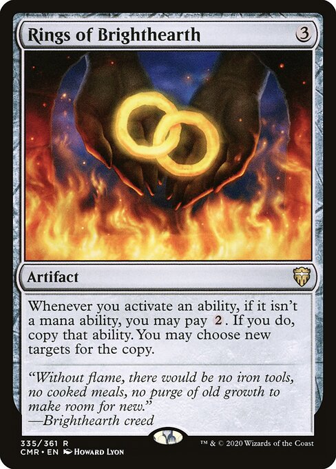 Rings of Brighthearth - Commander Legends #335 (Near Mint Foil)