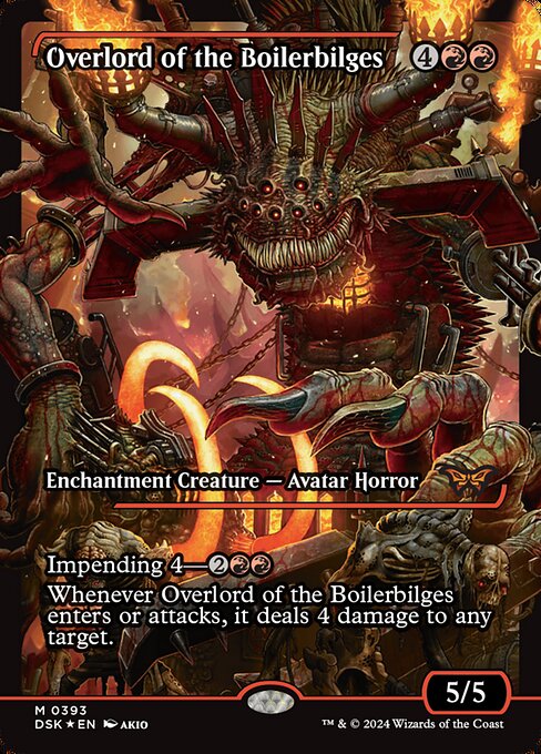 Overlord of the Boilerbilges - Duskmourn: House of Horror #393 (Near Mint Foil)
