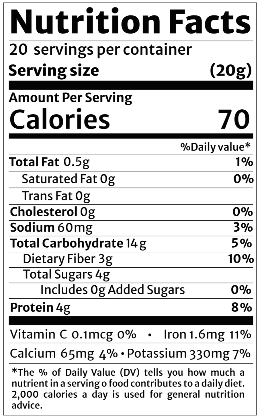 Veggie Dried Toppings Mix - 14 oz bag