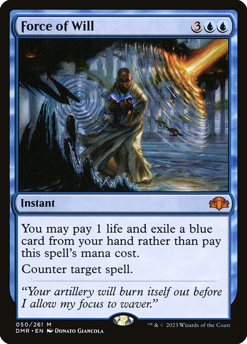 Force of Will - Dominaria Remastered #50 (Lightly Played)