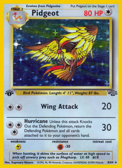 Pidgeot Unlimited Holofoil - Jungle #8 (Near Mint)