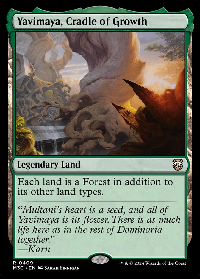 Yavimaya, Cradle of Growth - Modern Horizons 3 Commander #409 (Lightly Played)