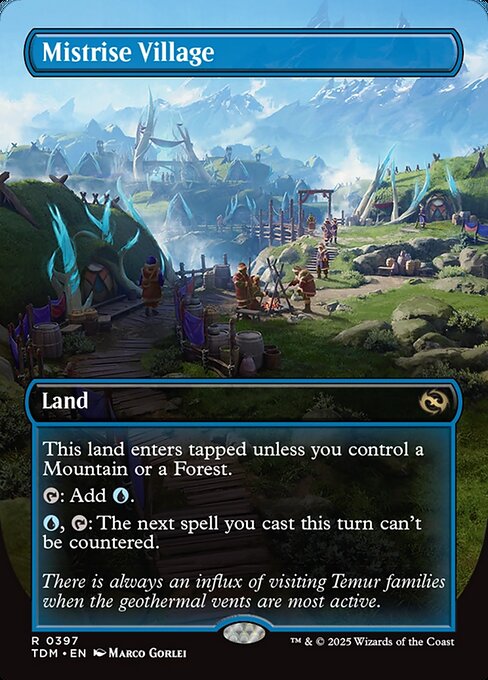 Mistrise Village - Tarkir: Dragonstorm #397 (Near Mint Foil)