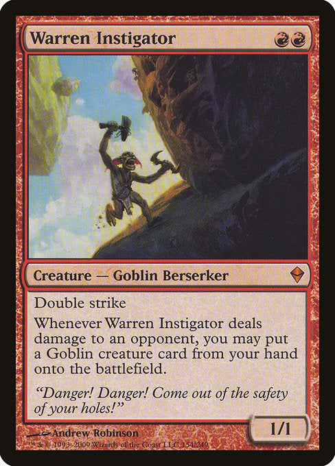 Warren Instigator - Zendikar #154 (Lightly Played)