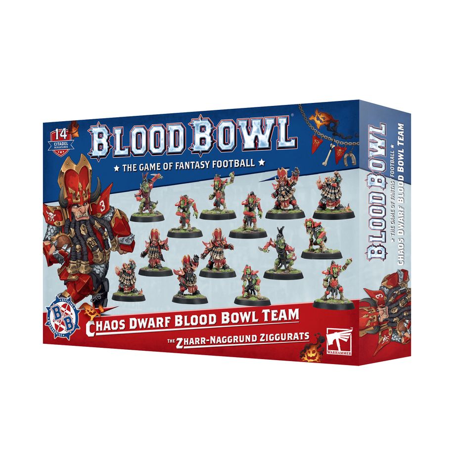 Warhammer Chaos Dwarf Blood Bowl Team The Zharr-Naggrund Ziggurats
